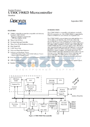 5962-9858301QXC datasheet - 16-bit microcontroller: SMD. Total dose none. Class Q. Lead finish gold.