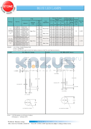 BL-BB13N1 datasheet - Super blue, Blue LED lamp