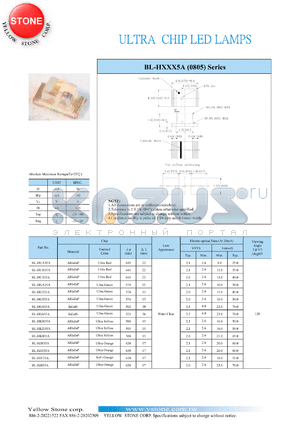 BL-HGA35A datasheet - Ultra green, 30 mA, ultra chip LED lamp