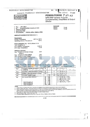 FTSO3569 datasheet - NPN small signal general purpose amplifier.