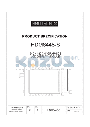 HDM6448-S datasheet - 640 x 480 7.4