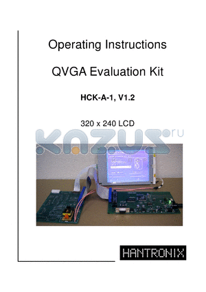 HCK-A datasheet - QVGA Evaluation Kit