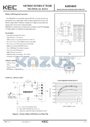 KIB3401 datasheet - White LED Driver IC