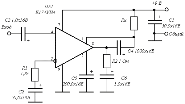  K174UN4 application scheme 