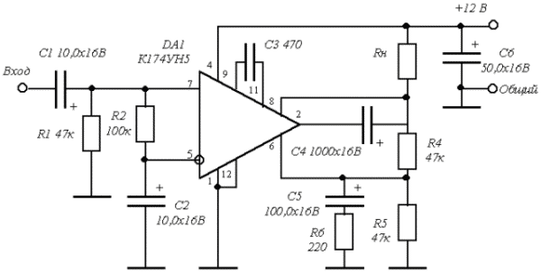  K174UN5 application scheme 