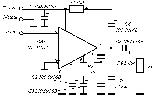  K174UN7 application scheme 