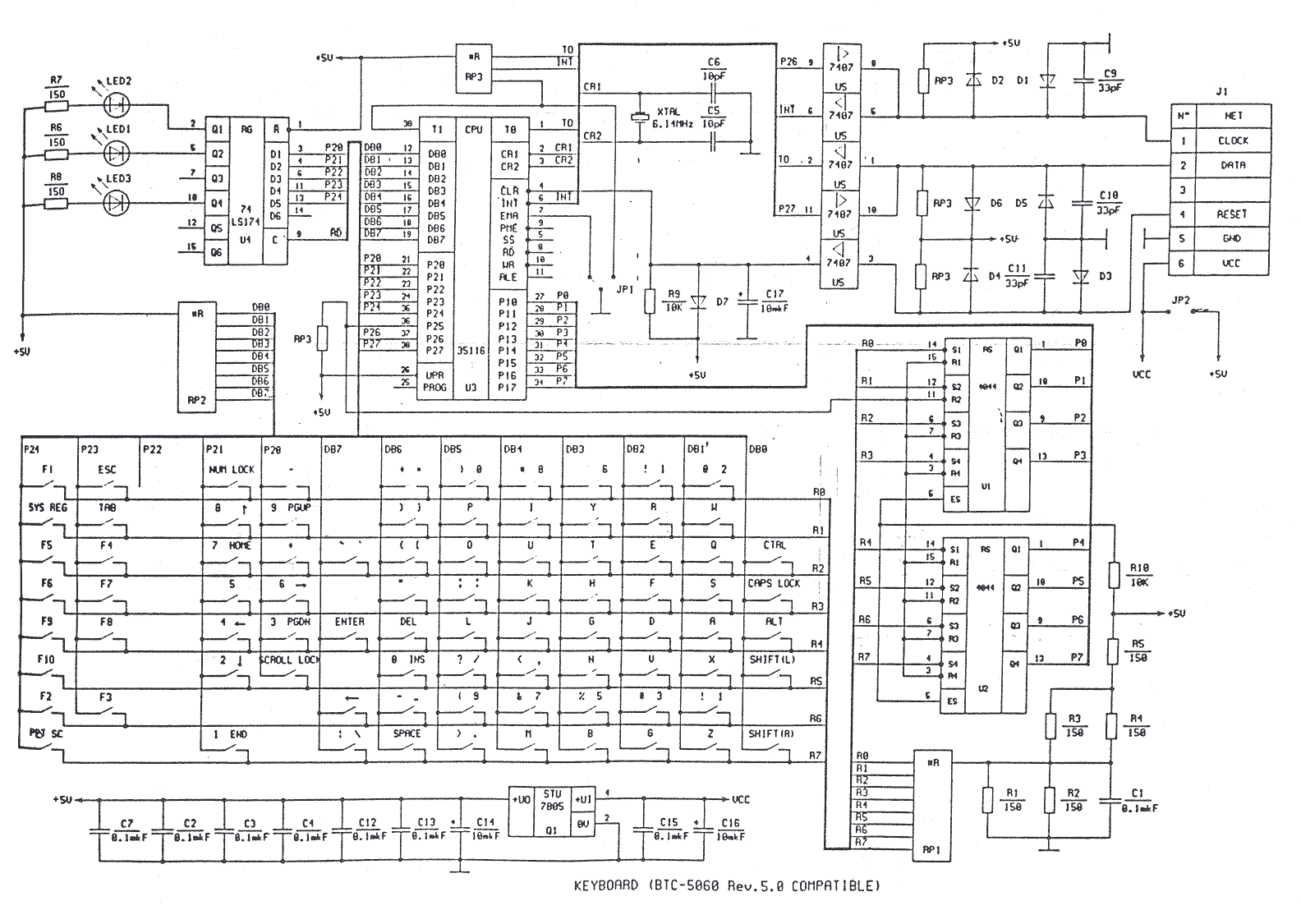 Основные компоненты общей функциональной схемы работы компьютера клавиатура монитор