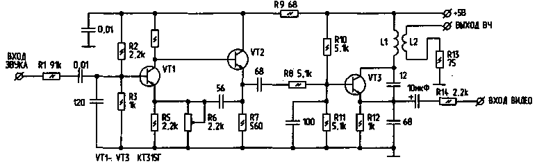 Беспроводной передатчик (трансивер) 2.4GHz PartAudio TX-512M